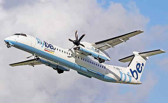 Ӣ��Flybe���չ�˾��15���Ӱ͵�Q400�ɻ�(��ͼ)